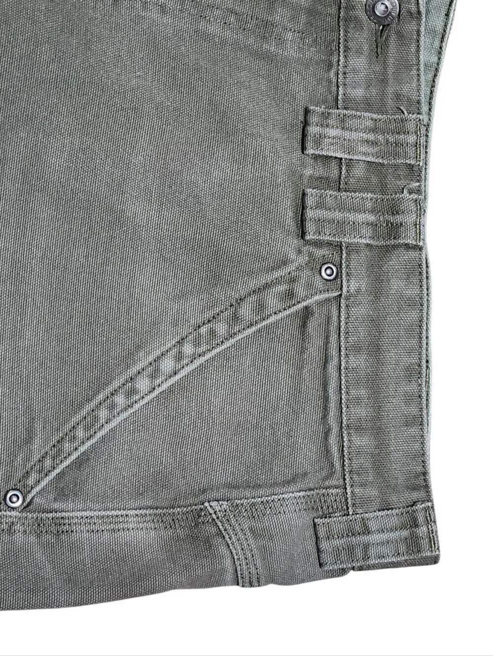 Duluth Denim Shorts Green Mens Size 42 Jean 5 Pocket Outdoors Duck